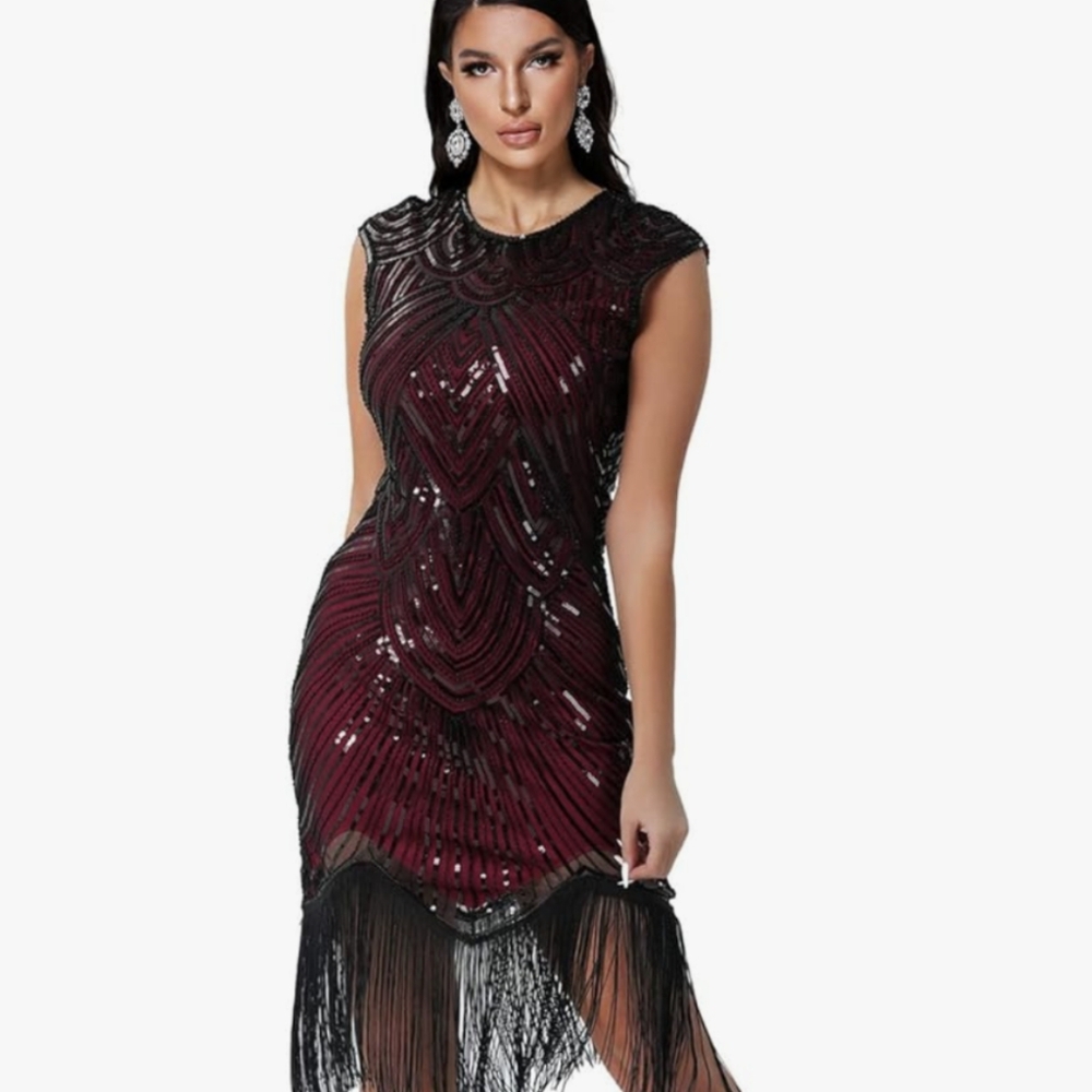 1920s Great Gabsy Flapper Dress